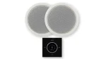 پکیج سیستم صوتی خانگی 2 اسپیکر سقفی 100وات مدل JBL با پنل صوتی مدل ولوم دار مدل 040